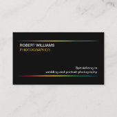Grauer Fotograf Visitenkarte (Rückseite)