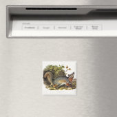 Grauer Fox / Grauer Fox Audubon's American Quadrup Magnet (In Situ (Geschirrspüler))