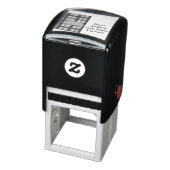 Grauer französischer Bulldog, Weihnachten Kariert Permastempel (Produkt)