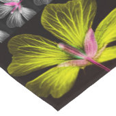 Grauer Frühlingsflorentafel Kurzer Tischläufer (Ecke)