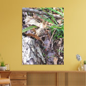 Grauer Frühlingsmörtel auf Leinwand (Insitu (Wohnzimmer))