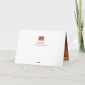 Grauer Funny Cow Geburtstagkarte Karte (Rückseite)