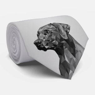 Grauer geometrischer Hund Krawatte