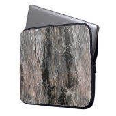 Grauer Gepunkteter Marmorstein Laptopschutzhülle (Vorderseite Links)