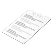 Grauer Gewohnheits-Tracker Notizblock (angewinkelt)