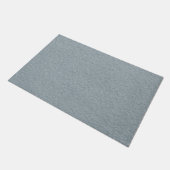 Grauer Glitter Fußmatte (Schrägansicht)