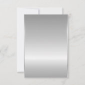 Grauer Glitzer 30. Geburtstag Einladung (Rückseite)