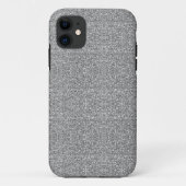 Grauer Glitzer Case-Mate iPhone Hülle (Rückseite)