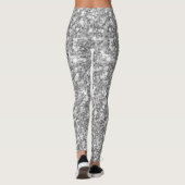 Grauer Glitzer Leggings (Rückseite)