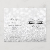 Grauer Glitzer Makeup Augentropfen Packungsbeilage Flyer (Vorne)