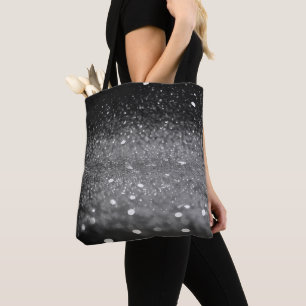 Grauer Glitzer Tasche