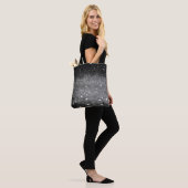 Grauer Glitzer Tasche (Am Model)