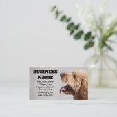 Grauer Goldendoodle Visitenkarte (Stehend Vorderseite)