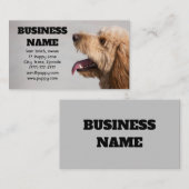 Grauer Goldendoodle Visitenkarte (Vorne/Hinten)