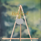 Grauer goldener Kürbis Acrylschild (Neutral)