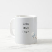 Grauer Golfschlägerball Bester Vater Kaffeetasse (Vorderseite Links)