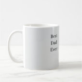 Grauer Golfschlägerball Bester Vater Kaffeetasse (Links)