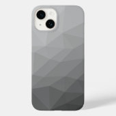 Grauer Gradient-Geometrisches-Netzmuster Case-Mate iPhone Hülle (Rückseite)