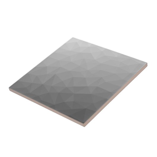 Grauer Gradient-Geometrisches-Netzmuster Fliese (Seite)