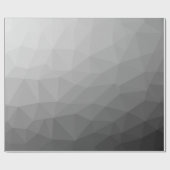 Grauer Gradient-Geometrisches-Netzmuster Geschenkpapier (Flach)