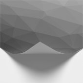 Grauer Gradient-Geometrisches-Netzmuster Geschenkpapier (Ecke)