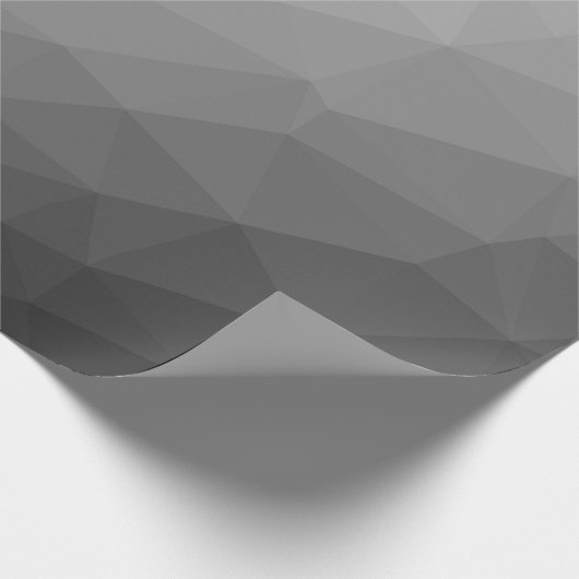 Grauer Gradient-Geometrisches-Netzmuster Geschenkpapier (Ecke)