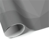 Grauer Gradient-Geometrisches-Netzmuster Geschenkpapier (Rolleneckpunkt)