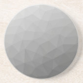 Grauer Gradient-Geometrisches-Netzmuster Getränkeuntersetzer (Vorne)