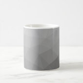 Grauer Gradient-Geometrisches-Netzmuster Kaffeetasse (Mittel)