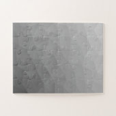 Grauer Gradient-Geometrisches-Netzmuster Puzzle (Horizontal)