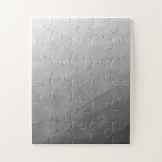 Grauer Gradient-Geometrisches-Netzmuster Puzzle (Vertikal)