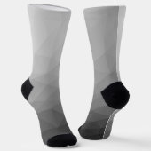Grauer Gradient-Geometrisches-Netzmuster Socken (Gewinkelt)