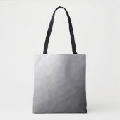 Grauer Gradient-Geometrisches-Netzmuster Tasche (Vorderseite)