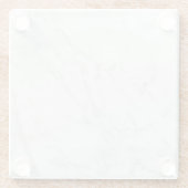 Grauer Granit Brown Quarz Stone Naturmarmor Glasuntersetzer (Rückseite)