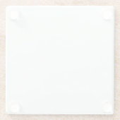 Grauer Granit Brown Quarz Stone Naturmarmor Glasuntersetzer (Rückseite)