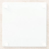 Grauer Granit Brown Quarz Stone Naturmarmor Glasuntersetzer (Rückseite)