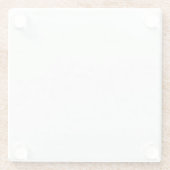 Grauer Granit Brown Quarz Stone Naturmarmor Glasuntersetzer (Rückseite)