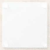 Grauer Granit Brown Quarz Stone Naturmarmor Glasuntersetzer (Rückseite)