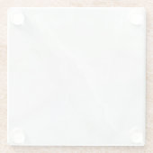 Grauer Granit Brown Quarz Stone Naturmarmor Glasuntersetzer (Rückseite)