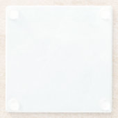 Grauer Granit Brown Quarz Stone Naturmarmor Glasuntersetzer (Rückseite)