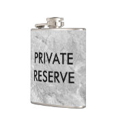 Grauer Granitkolben als Privatreserve Flachmann (Links)