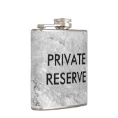 Grauer Granitkolben als Privatreserve Flachmann (Rechts)