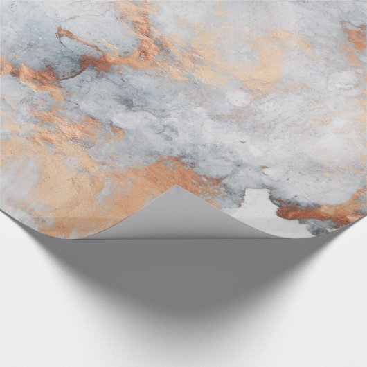 Grauer Granitstein Wasserfarbe Geschenkpapier (Ecke)