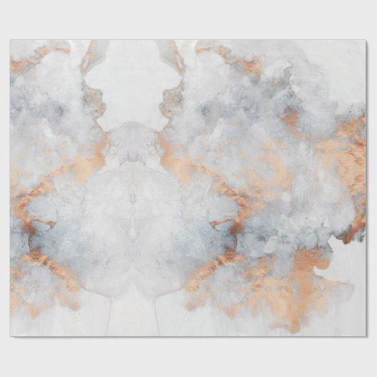 Grauer Granitstein Wasserfarbe Geschenkpapier (Flach)