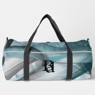 Grauer großer Gym Bag Trend Abstrakter Blauer Ozea Duffle Bag