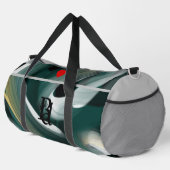 Grauer, großer Gym Duffel Bag Trend Abstrakt grün Duffle Bag (Rechte Ecke)