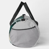 Grauer, großer Gym Duffel Bag Trend Abstrakt grün Duffle Bag (Rechts)