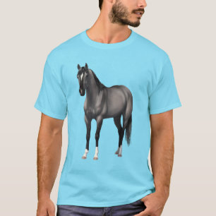 Grauer Grulla Quarter Horse Stallion T-Shirt