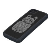 Grauer Haida-Geist betrifft Schwarzes Case-Mate iPhone Hülle (unten)