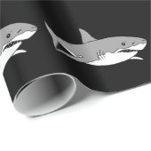 Grauer Haifisch Geschenkpapier (Rolleneckpunkt)